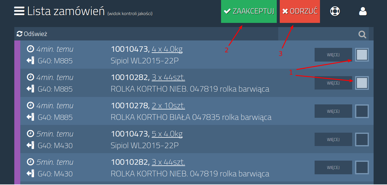 Manual quality actions2